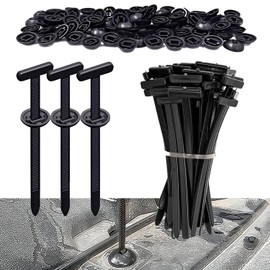 100pcs Universal Nylon Cable Buckles, Cable Buckle, Self-Locking Car Ties, Universal Nylon Buckles for Cable Ties