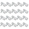 DGBRSM 20pcs Clear Glass Retainer Clip with Screws for Cabinets,