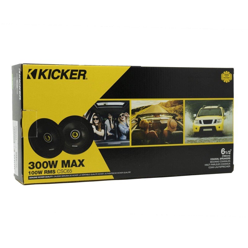 Kicker CSC65 6.5" 2 Way 300W 4 Ohm Coaxial Car