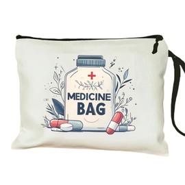 Medication Bag Travel Pill Organizer with Wristband - Compact Travel Pill Organizer - Unisex Medication Bag,Perfect For First Aid & Cosmetics,Ideal Health Gift (FD0013)