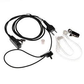 vhbw Headset with Push-to-Talk Microphone Compatible with Icom IC-X21ET, IC-X2A, IC-X2E, IC-Z1A, IC-Z1E Radio