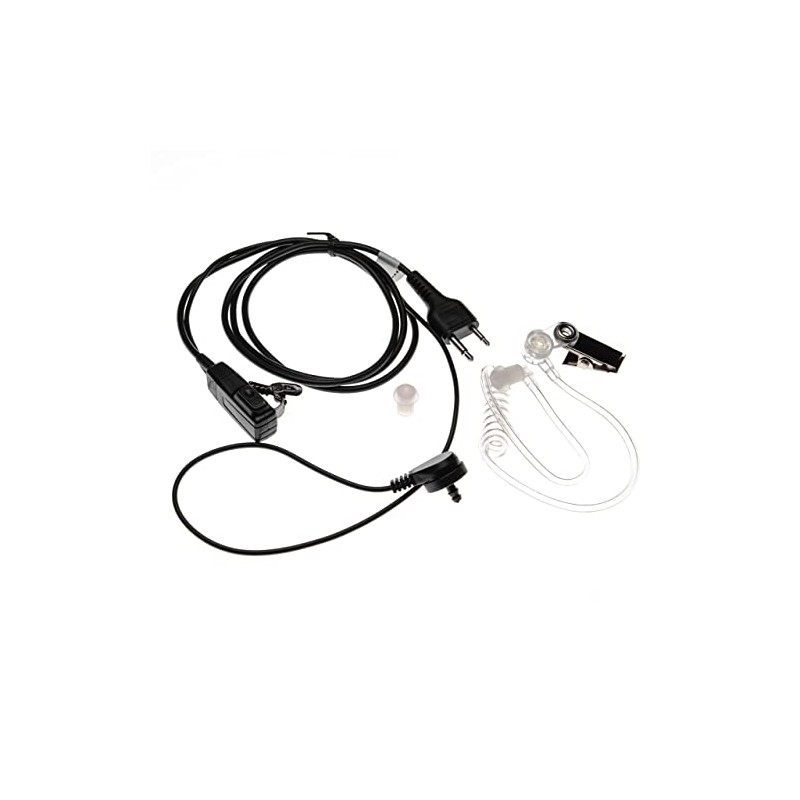 vhbw Headset with Push-to-Talk Microphone Compatible with Icom IC-X21ET, IC-X2A,
