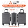 Maleta De Viaje Rígida Carry On De Mano Cabina Gris