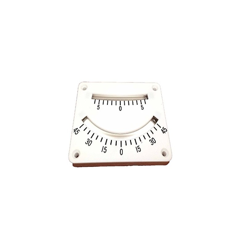 Marine Boat Two Scales RANGES Clinometer Plastic Surface Mount