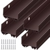 Lineshading 4 Sets Door Sweep Plastic PVC 1 3/4" x