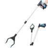 31" Extensor Recogedor De Basura Plegable, Agarrador De Mano Para