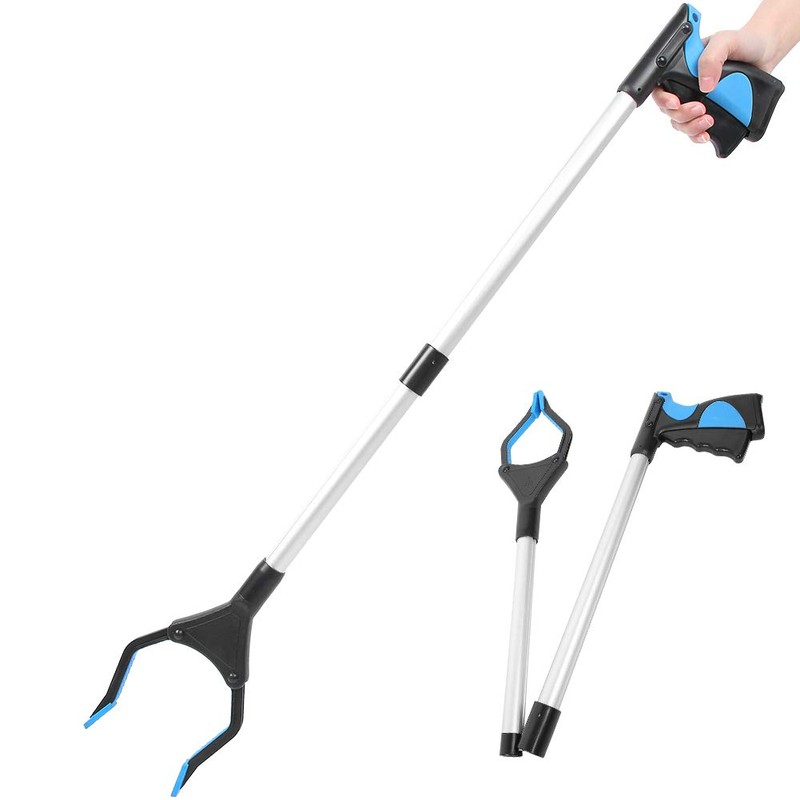 31" Extensor Recogedor De Basura Plegable, Agarrador De Mano Para