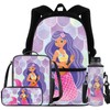 Dreaweet Mermaid Backpack for Girls Age 6-8 with Lunch Bag