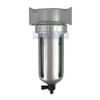 MID FLOW PARTICULATE FILTER/WATER TRAP FOR AIR COMPRESSOR COMPRESSED AIR