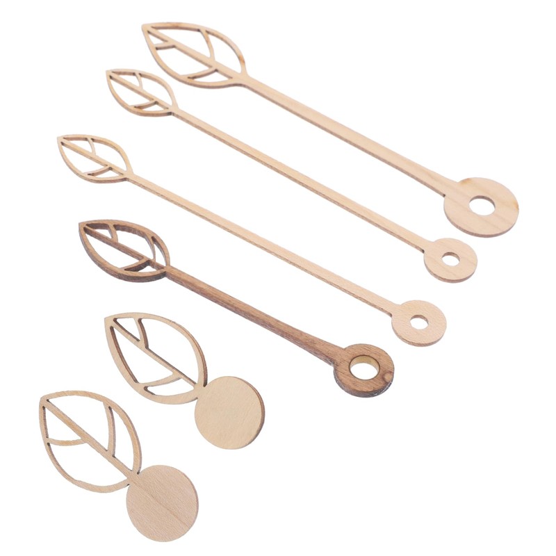 SAFIGLE 30pcs Wooden Clock Hands Repair Kit Elegant Clock Pointers