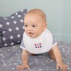 Baby Castle Bib, Tricolor Plain, Made in Japan, white (off-white)