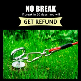 Heavy Duty Dog Tie Out Stake, No Break Dog Stake for All Dogs, Pet Anchor Yard Stake for Cable Beach Ground Outdoor Garden Sand