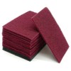 6" x 9" Gray & Maroon General Purpose Scuff Pads,