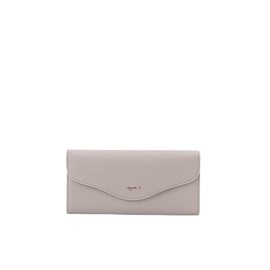 Agnes B TAW02-07 Women's Long Wallet, beige