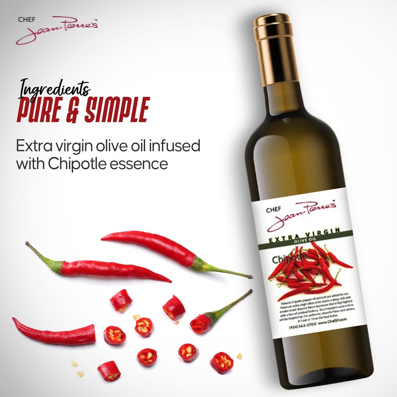 Chef Jean Pierre's Extra Virgin Chipotle Olive Oil - 750ml(25oz)