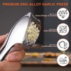 Premium Stainless Steel Garlic Press – Heavy-Duty Garlic Crusher &