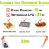 50 Pcs Half Sheet Cover 13 by 18 Inch,Elastic plastic