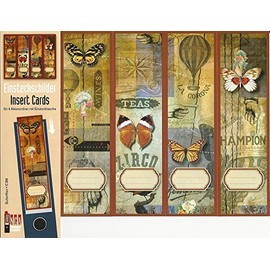 Designed labels for spine pocket files - theme “Butterflies” - for large standard A4 files, an original by File Art and a-m-w-shop