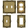 Franklin Brass Pineapple (1-Pack) Outlet Covers Wall Plate Tumbled Antique