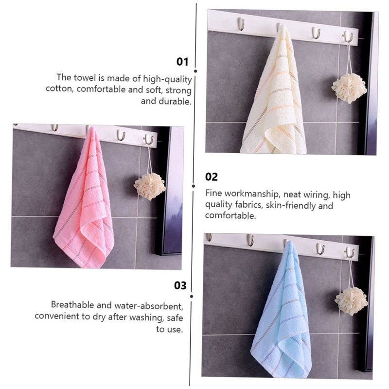 NOLITOY 3pcs Water Absorption Towel Muslin Wrap for Face and
