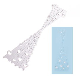 Christmas Heart Bubble Spotty Line Metal Die Cuts,Love Heart Bobble Star Card Cutting Dies Cut Stencils DIY Scrapbooking Album Decorative Embossing Paper Card Art Craft Card Making