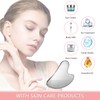 Funnaura 2PCS Stainless Steel Gua Sha, Metal Guasha Tool Face