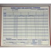 Glover's Short Form 35 Game Basketball Score Book
