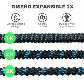 LUMEZING Manguera de Jardín Expandible de 75FT/19M - Manguera Flexible con 10 Patrones de Riego, Resistente Látex de 5 Capas, Tela Extrafuerte 3750D, Conectores de Latón, Manguera de Agua Ligera