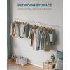 OROPY Industrial Pipe Clothes Rack Wall Mounted Set of 2,