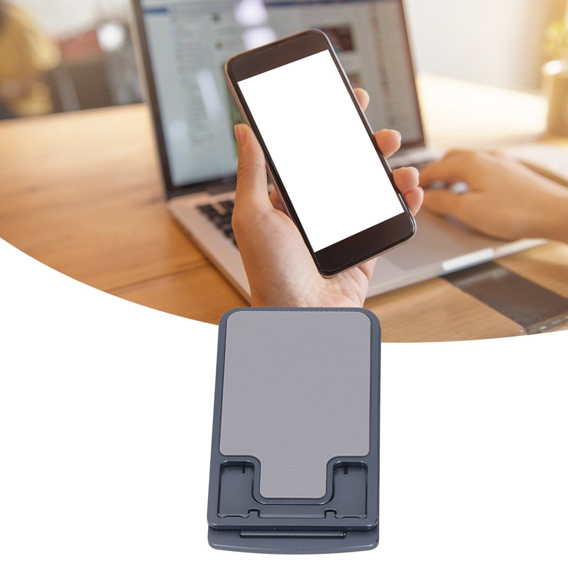 Phone Stand Foldable Portable Ergonomic 7 Angle Adjustments Bottom Silicone