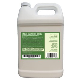 Verdana Pure Neem Oil for Plants – 1 Gallon (128 Fl Oz) – Organic, Cold Pressed, Unrefined, Non-GMO – 100% Natural Spray for Plant Leaf Shine, DIY Beauty, Soap Making – No Additives