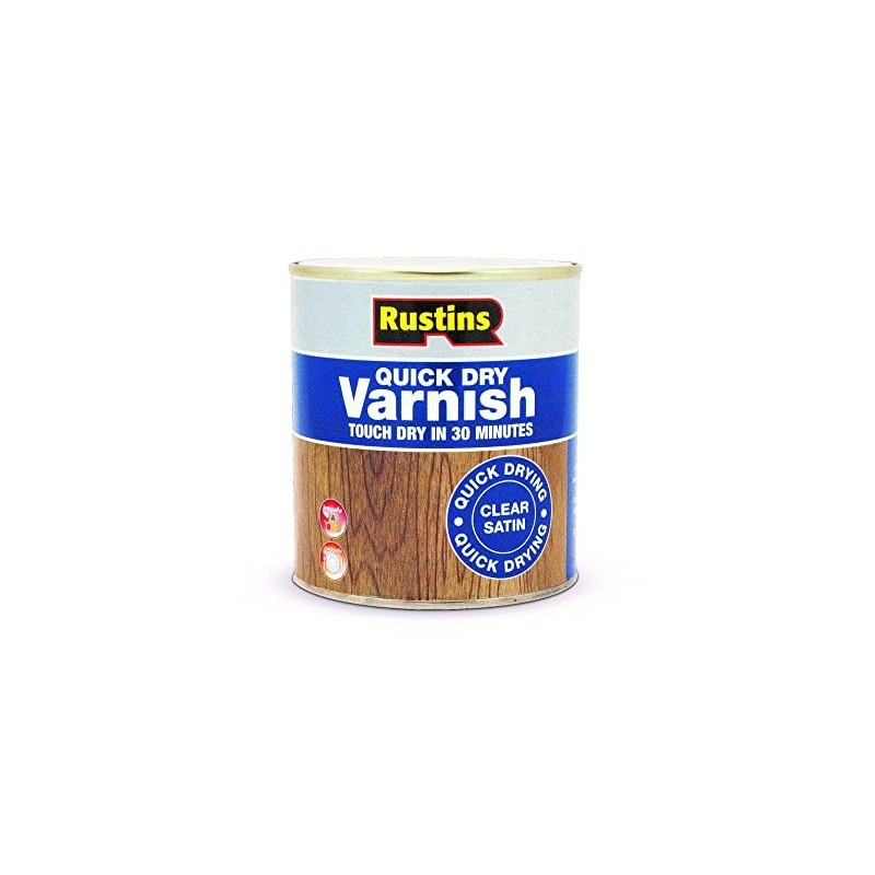 Rustins Quick Dry Varnish Clear Satin 500ml