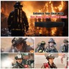 ERETOW Firefighter Helmet Bands, Heavy Duty Rubber Helmet Strap for