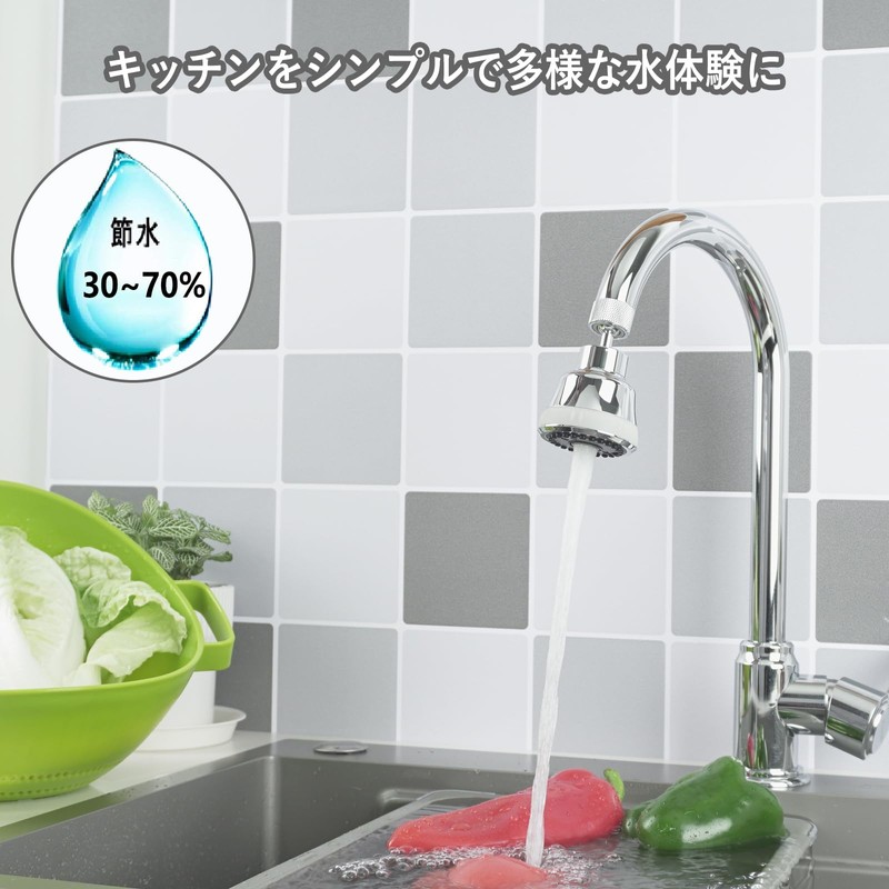 FNINIEK Faucet Shower Water Saving Foamer Oscillating Shower 360 Degree