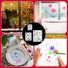 TANCUDER 3 PCS Christmas Snowflake Stencil Template, Xmas Craft Stencils