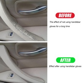 JNNJ Pack of 2 Non-Slip Car Door Handle Protective Cover, Made of Soft Plush Armrest Handle Protection, Cars Interior Door Handle Cover, Universal, Universal Car Door Handles, Interior Accessories