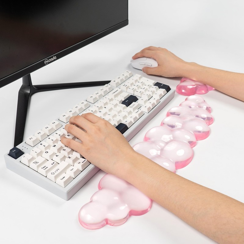 Ergonomic Gel Cloud Keyboard and Mouse Wrist Rest Set –