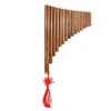 Pan Flute Natural Bamboo 15 Pipes G Tone Pans Pipe