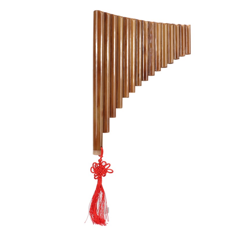 Pan Flute Natural Bamboo 15 Pipes G Tone Pans Pipe