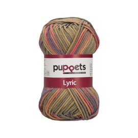 Puppets Lyric Multicolor India 4582008-00210 Crochet Yarn Thickness 8 50 g Length 70 m