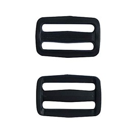Pack 50 Black Plastic Buckle – Webbing Triglide Slider for Bag Straps, Rifle Slings, Dog Collars,1 1/2 Inch, Q2008