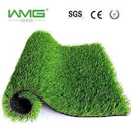 WMG GRASS Premium Artificial Grass, Drainage Mat, 3.3' x 5' Artificial Turf for Dogs, Cats, Pets, Turf Realistic Indoor/Outdoor for Garden, Patio (16.5 sq ft) - 4 Pack