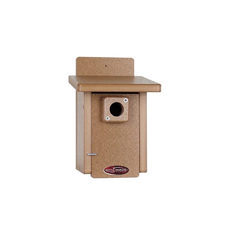 Kettle Moraine Recycled Wren & Chickadee Nest Box for Mounting