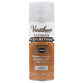 Rust-Oleum Varathane 9181 Interior Polyurethane Oil-Based Spray, Satin Finish 11.25 Ounce (Pack of 1)