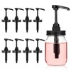 8 Pack Mason Jar Syrup Dispenser Pump Lids Coffee Syrup