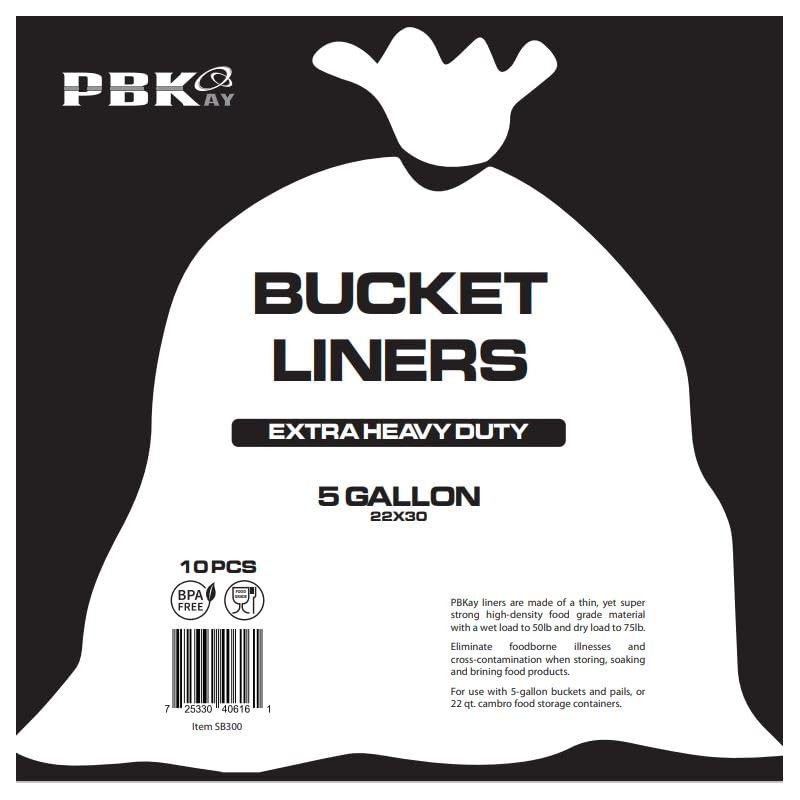 5 Gallon Bucket Liner Bags for Marinating and Brining, Food