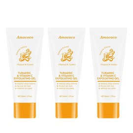 Orange Scented Exfoliator Clear Gel Gentle Exfoliation Exfoliating Gel Nourishing Moisturizing Deep Cleansing Face Body Suitable for All Skin Types - Cleanser:_3pcs（Turmeric）