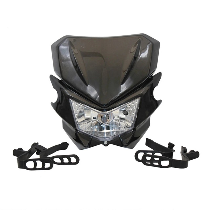 100% Dirt Bike LED Headlight, Motorcycle Head Light Universal for