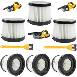 DCV501HB HEPA Filters for 20V Cordless Handheld Vacuum (DCV501HB/DCV5011H) | Washable & Reusable Replacement Filters | Premium Filtration for Dust, Allergens, Fine Particles 6-Pack