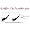 Eyelash Extension Alluring CUBE Flat Lashes Ellipse Matte Finish Lashes